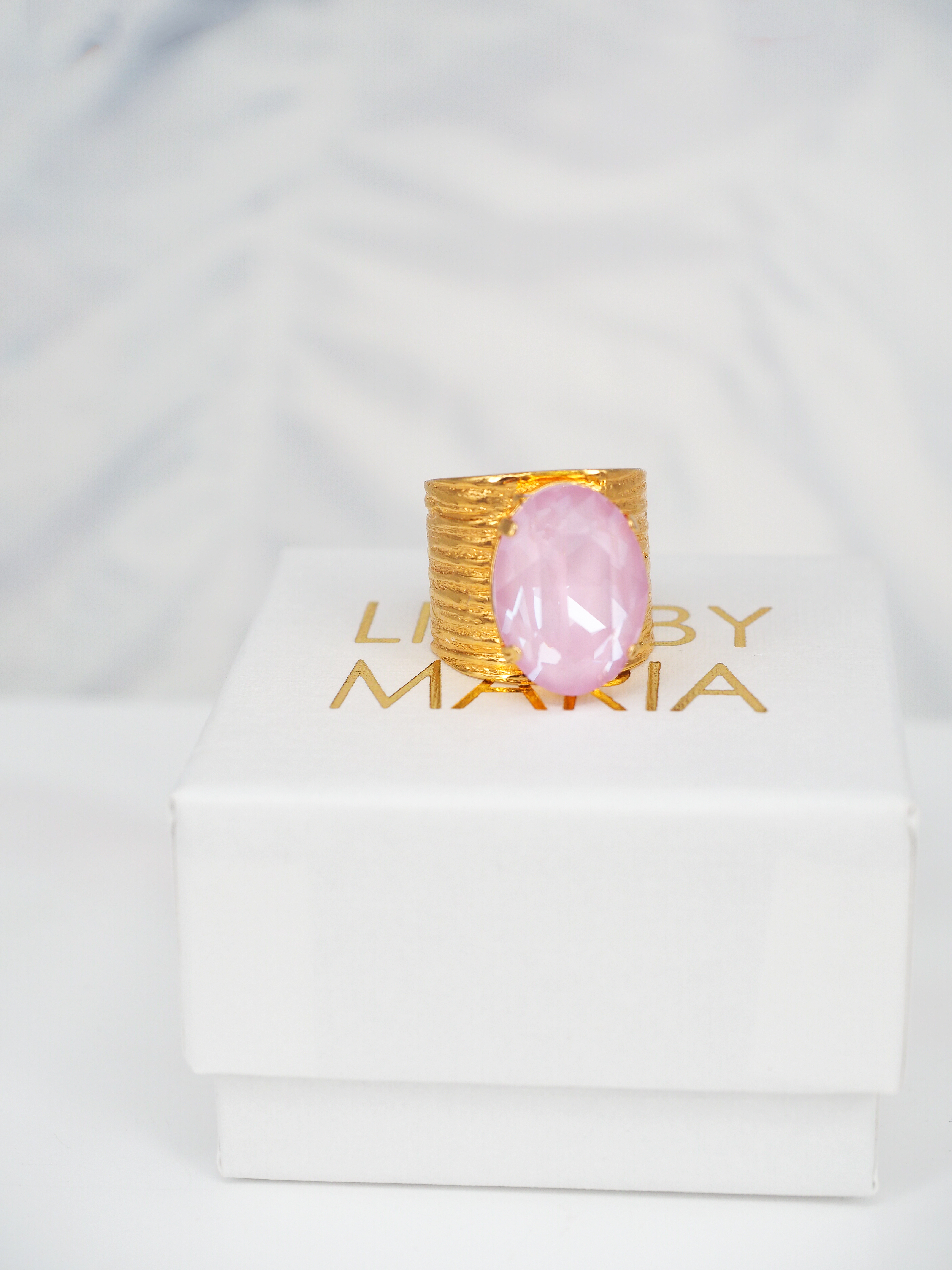 Ring Cleo Soft Rose Ignite Gold