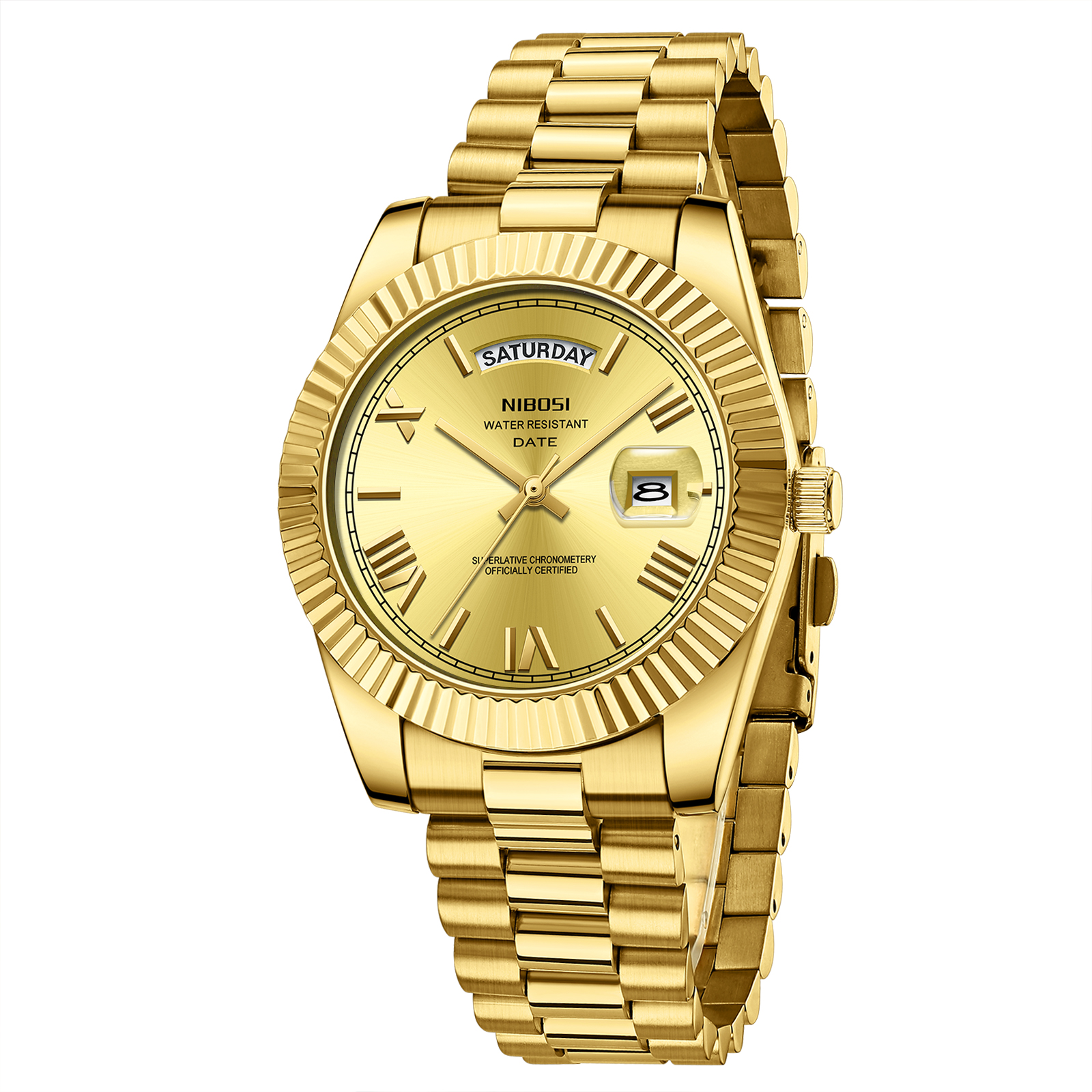 Nibosi Day-Date Roman Gold - 3