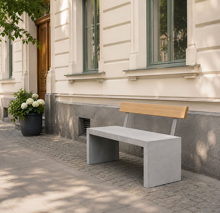 product-image Parksofa - Betongbenk Ryggstøtte Humle