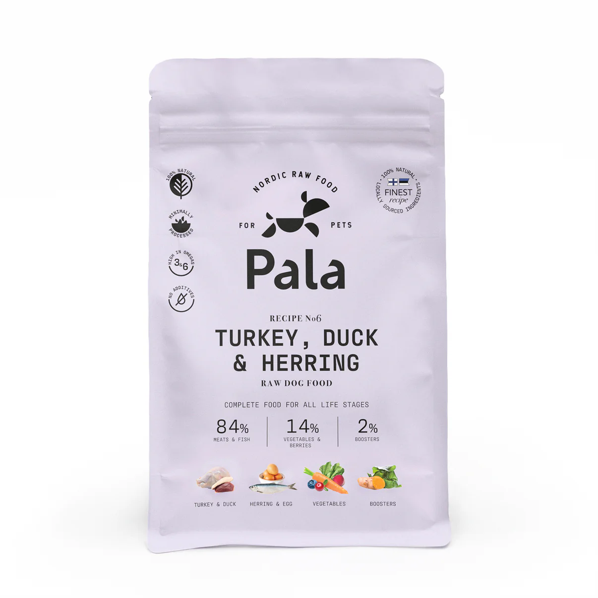 Pala Recipe #6 - Turkey, Duck & Herring 1 kg