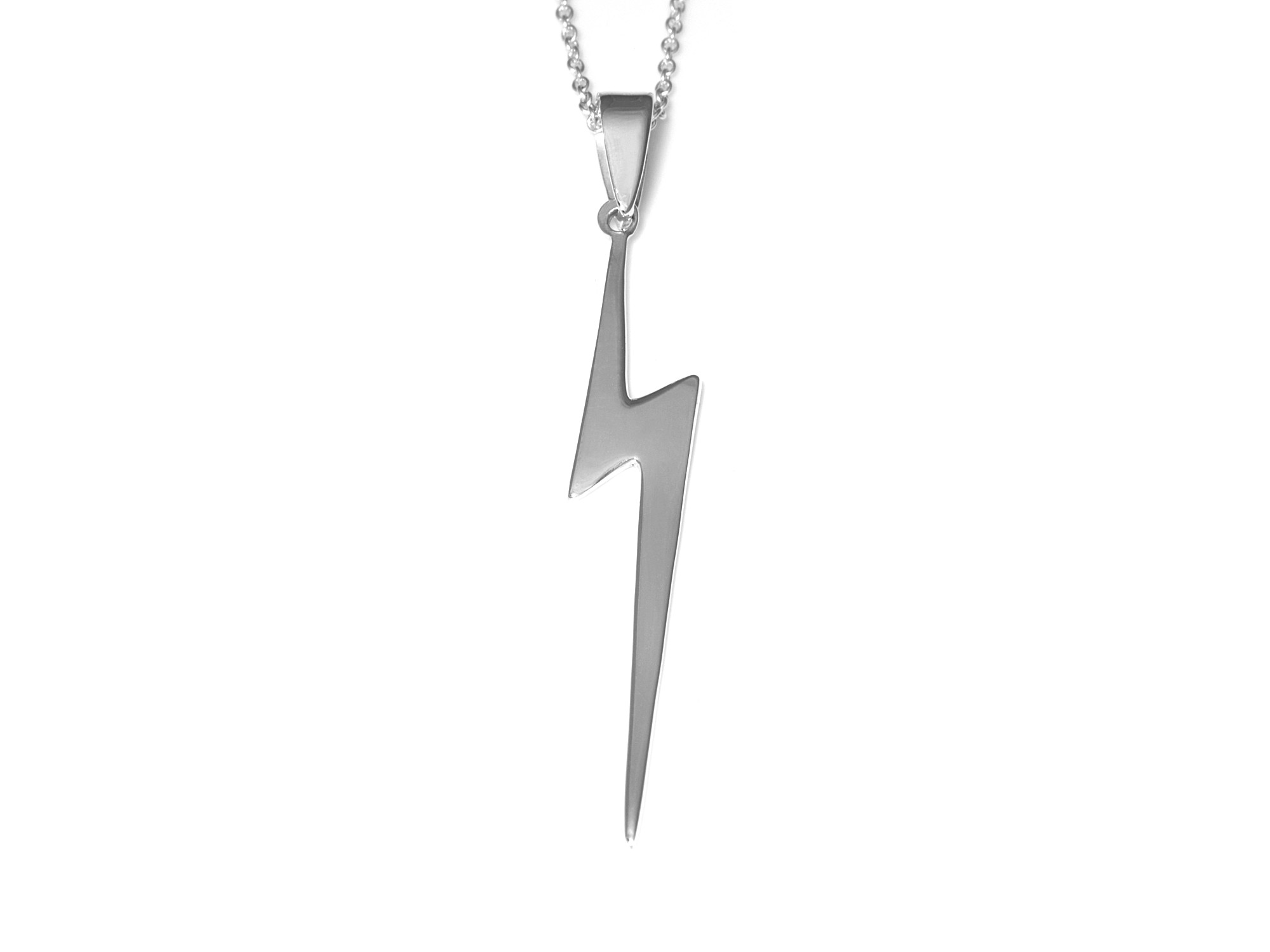 Blixt Halsband i Äkta 925 Silver, Väder Hänge, Blixtnedslag Accessoar, Åska Smycke - 2