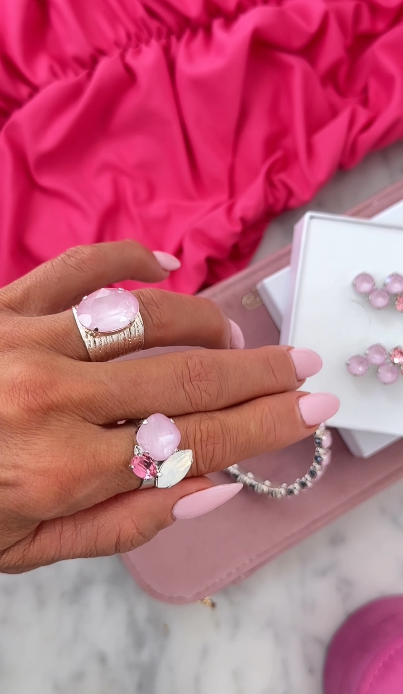 Ring Cleo Soft Rose Ignite Silver - 4