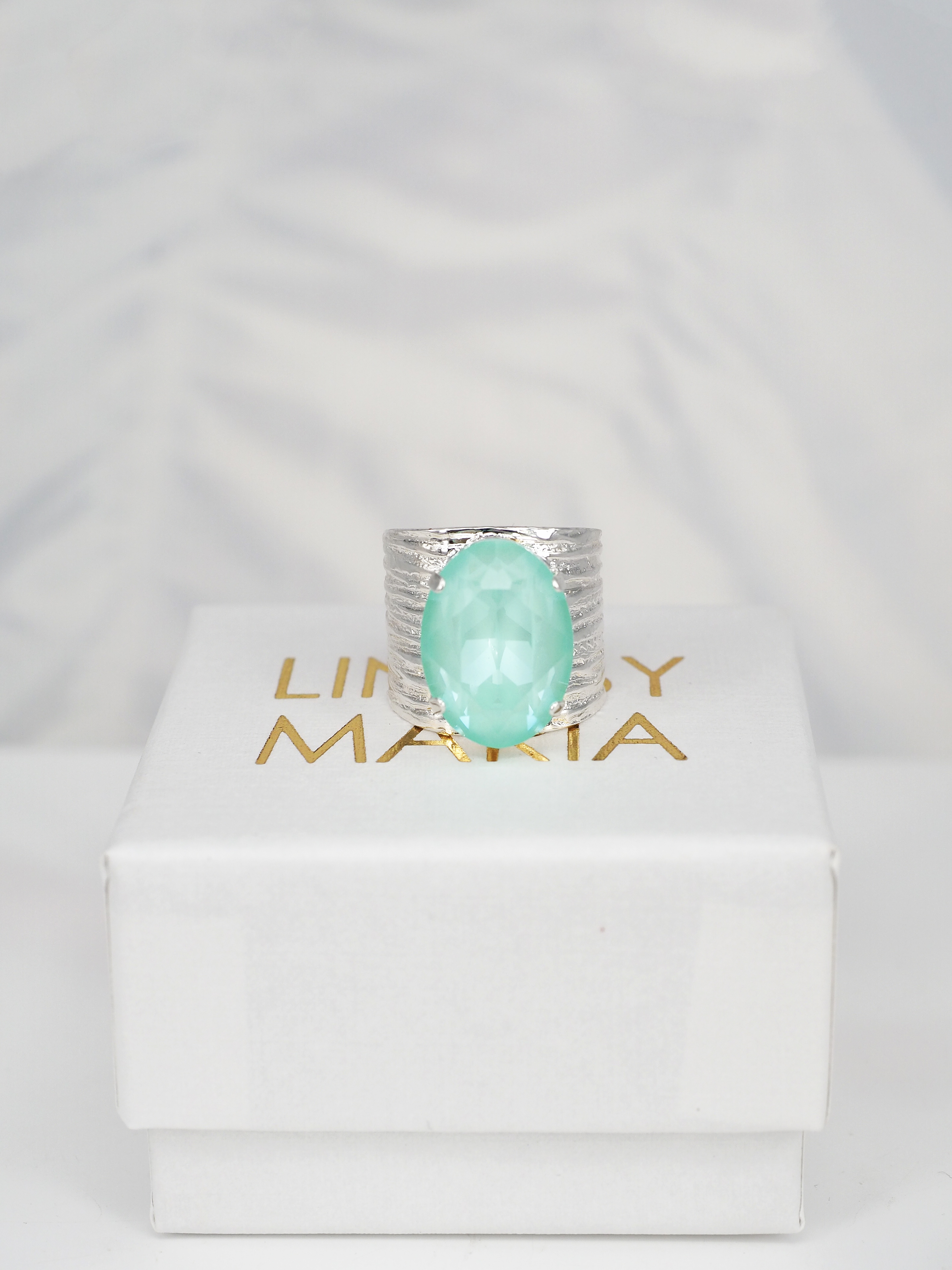 Ring Cleo Soft Mint Ignite Silver