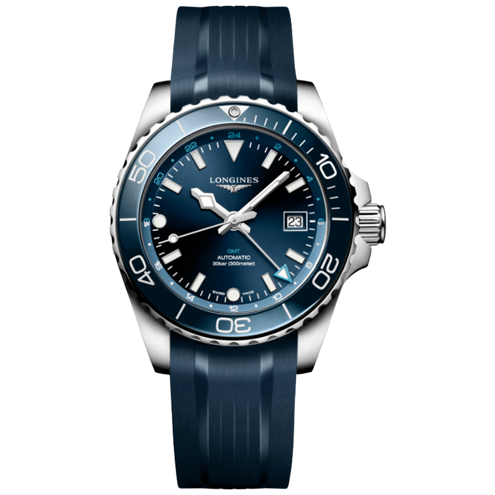L3.790.4.96.9 Longines Hydroconquest GMT 41 blå