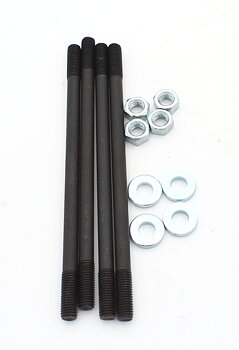 Pinnbultsats M7x122mm. Mutter & Bricka 4 st.