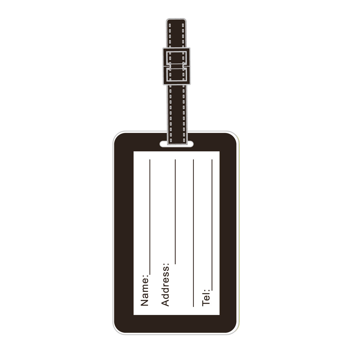 Luggage tag, 3D design, clearcorrect - 2