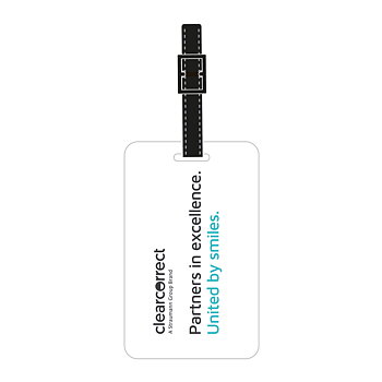 Luggage tag, 3D design, clearcorrect