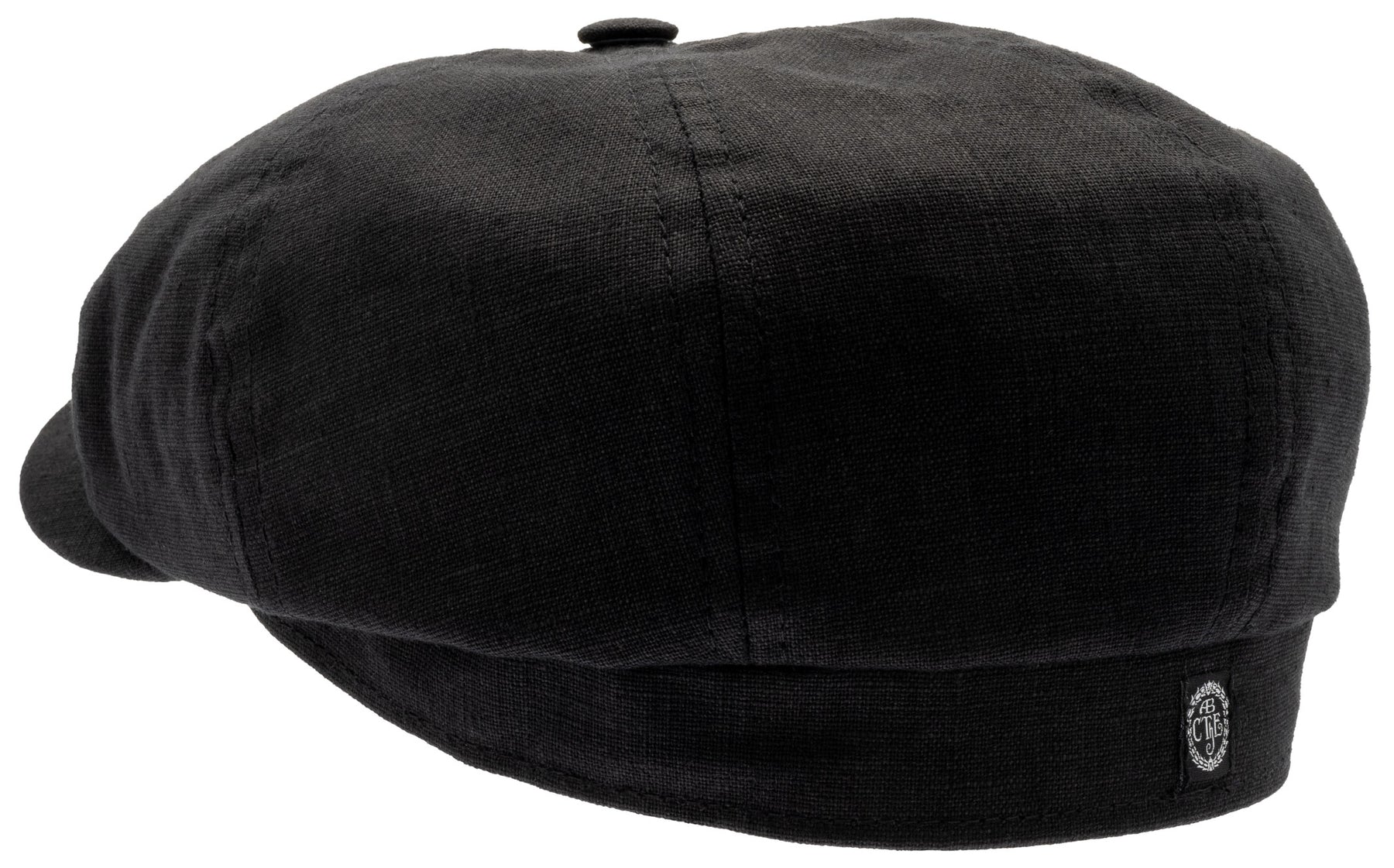 Vår/sommar Alan svart  linnekeps "Peakyblinders"  från CTH Ericson säljs på Hospitalsg 16 - 2