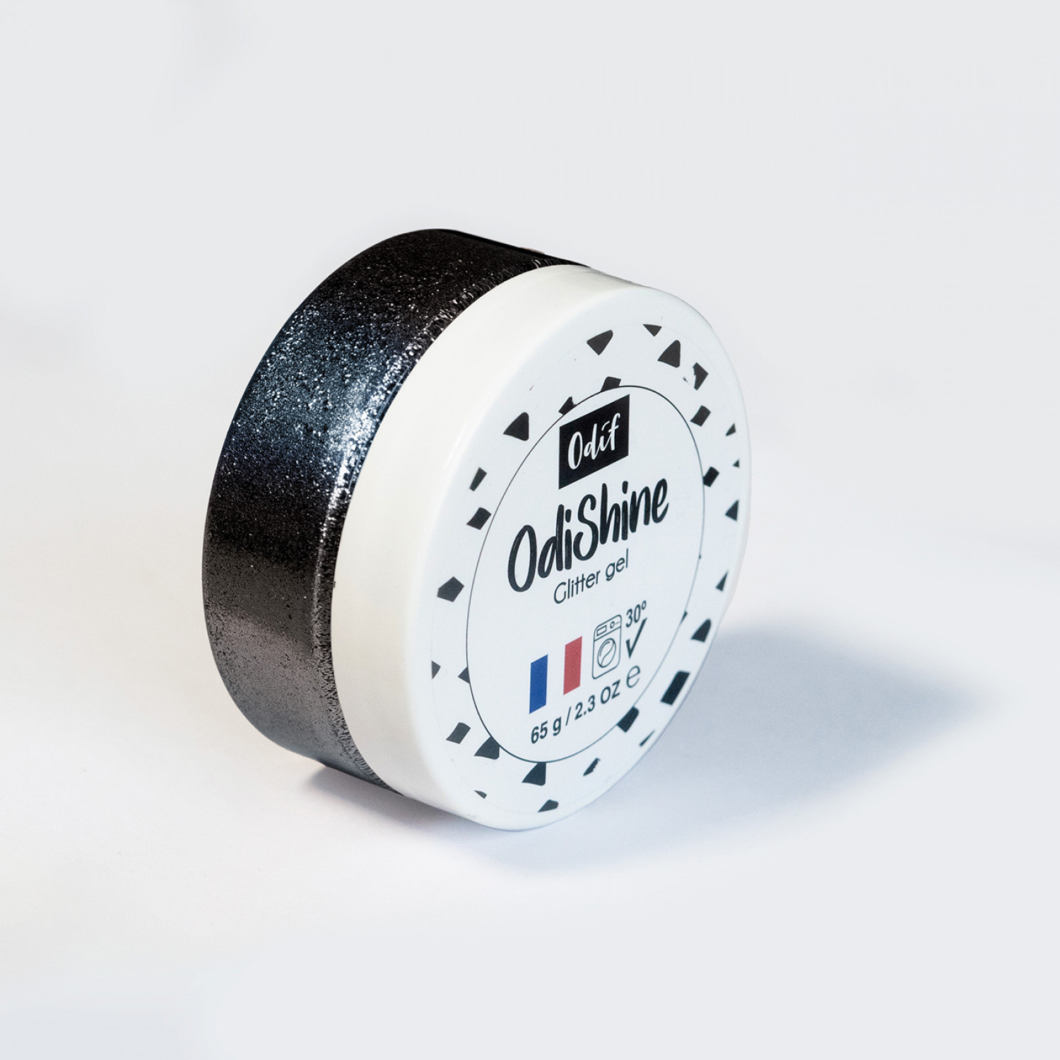 OdiShine -  Glitter Gel - "Onyx" (svart)
