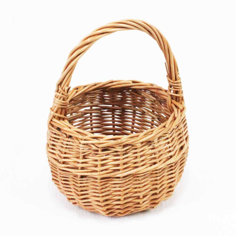 Barnkorg liten rund med kant från Korgboet - 11 cm 