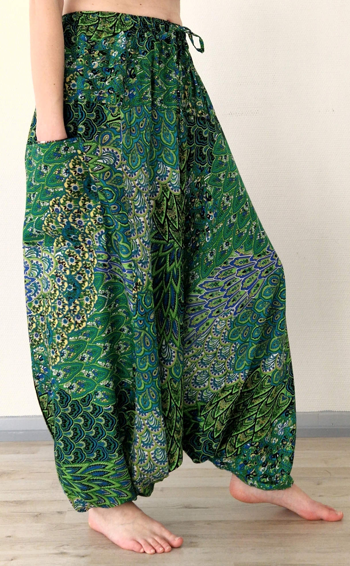 Haremsbyxor - Baggy - Thin Rayon - Med ficka