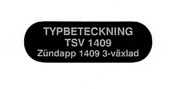 Dekal "Typ TSV 1409"