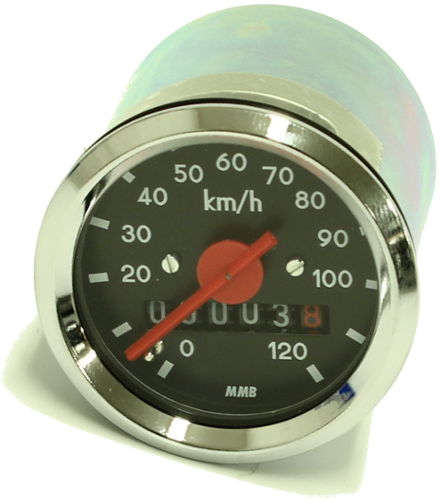 Hastighetsmätare 0-120km/h, 48mm.