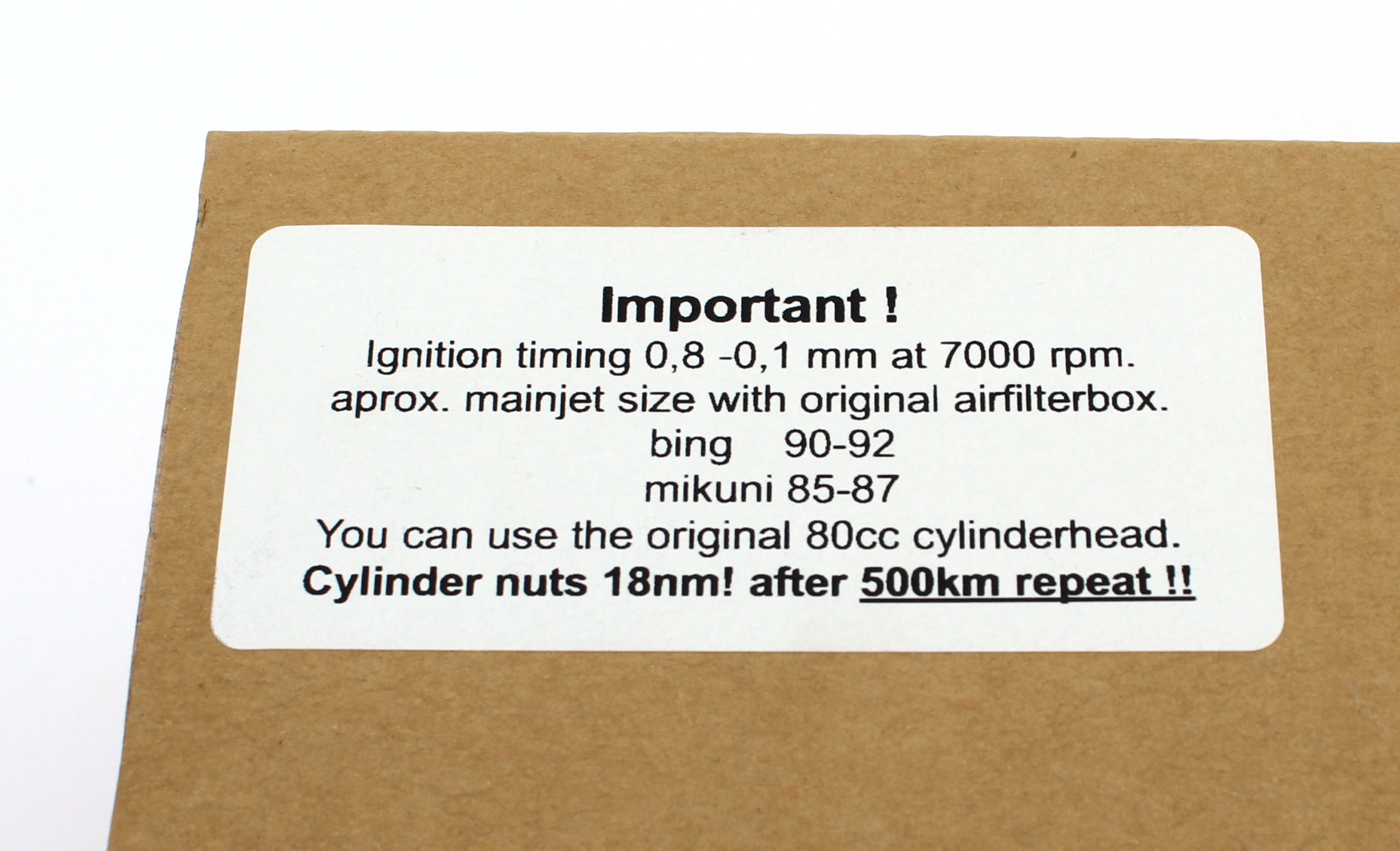 Cylinder 100cc, WC, Reed. - 6