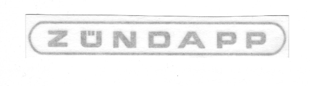 Dekal bakskärm "Zündapp"