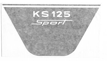 Dekal sidokåpa KS125 73-74