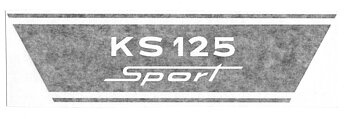 Dekal sidokåpa KS125 75-77