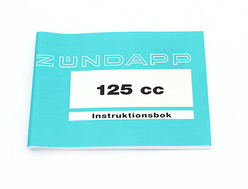 Instruktionsbok KS125, GS125 1971