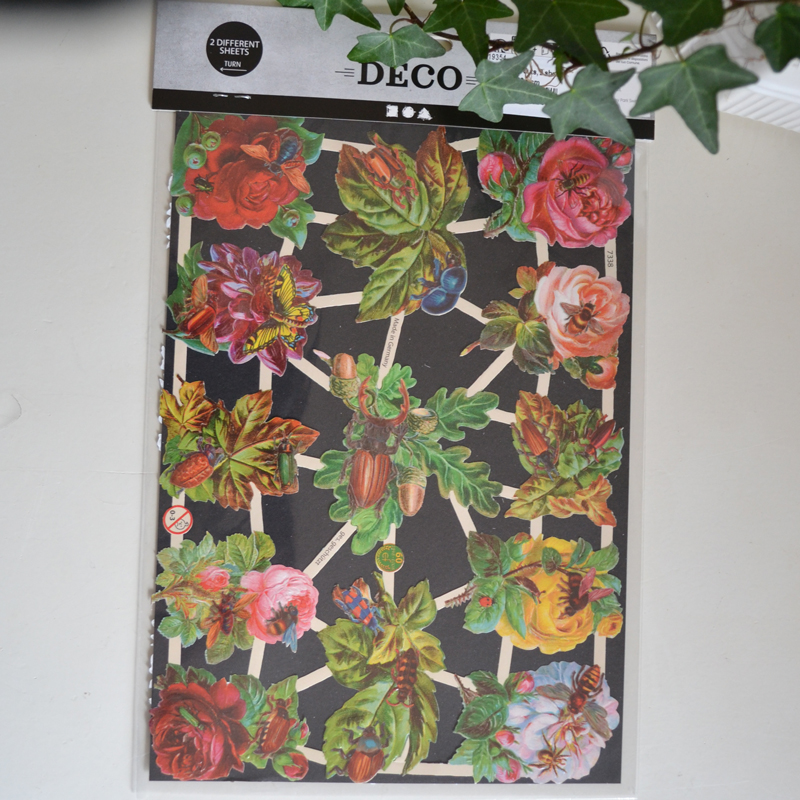 Bokmärksark 2-pack - blommor och blad