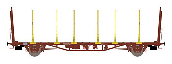 Timmervagn Lnps891 42 74 412 9 432-4, SJ nylevererad