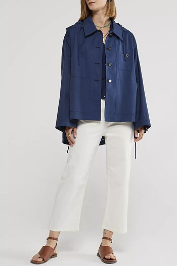 OttodÁme - Short Raincoat Blue