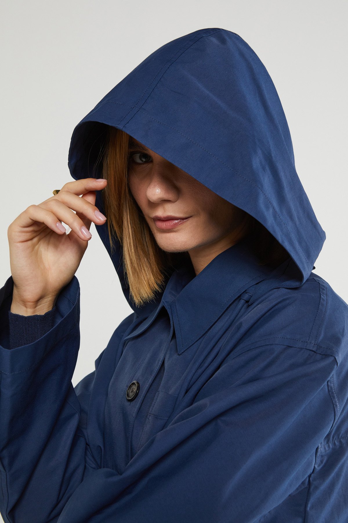 OttodÁme - Short Raincoat Blue - 5