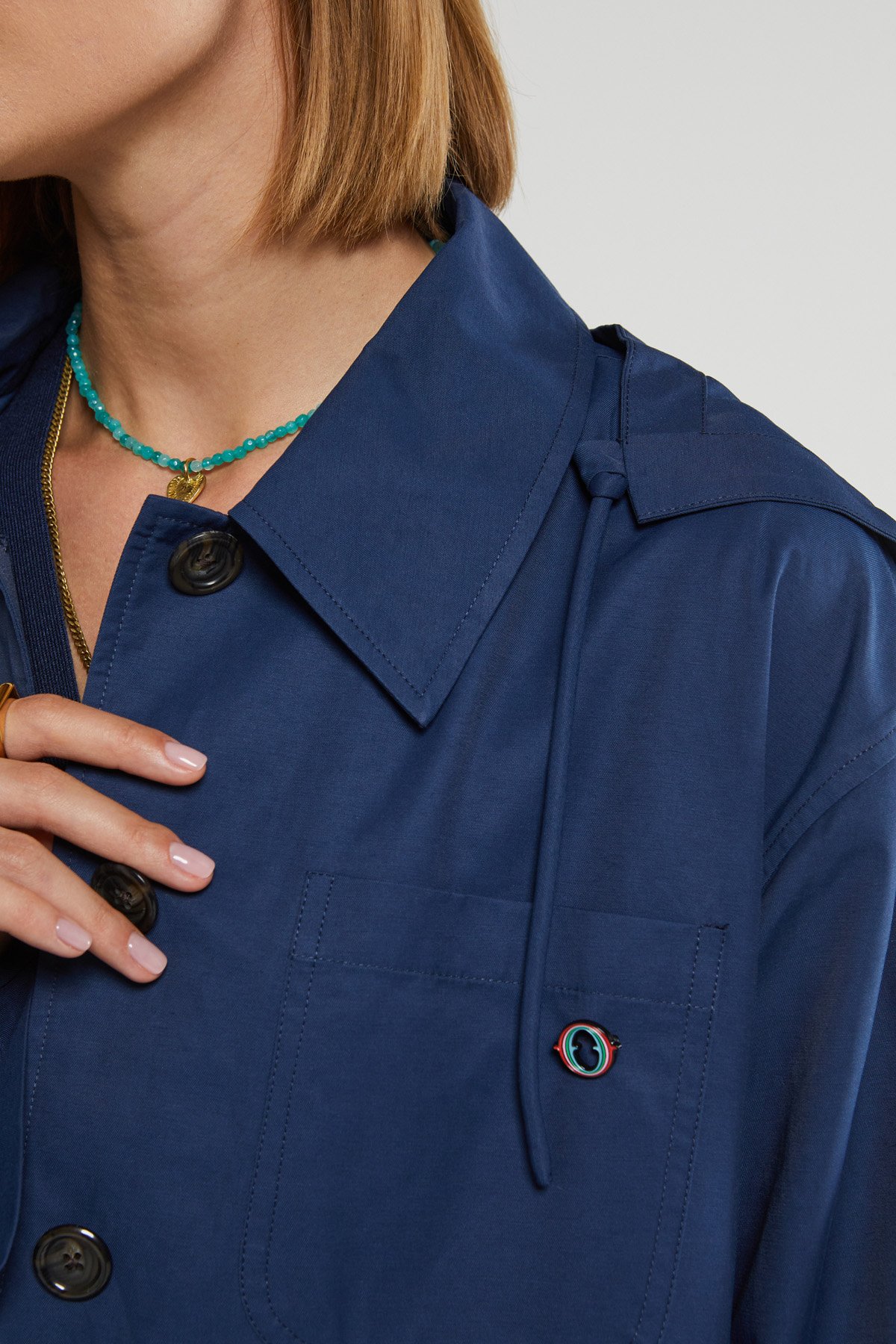 OttodÁme - Short Raincoat Blue - 6