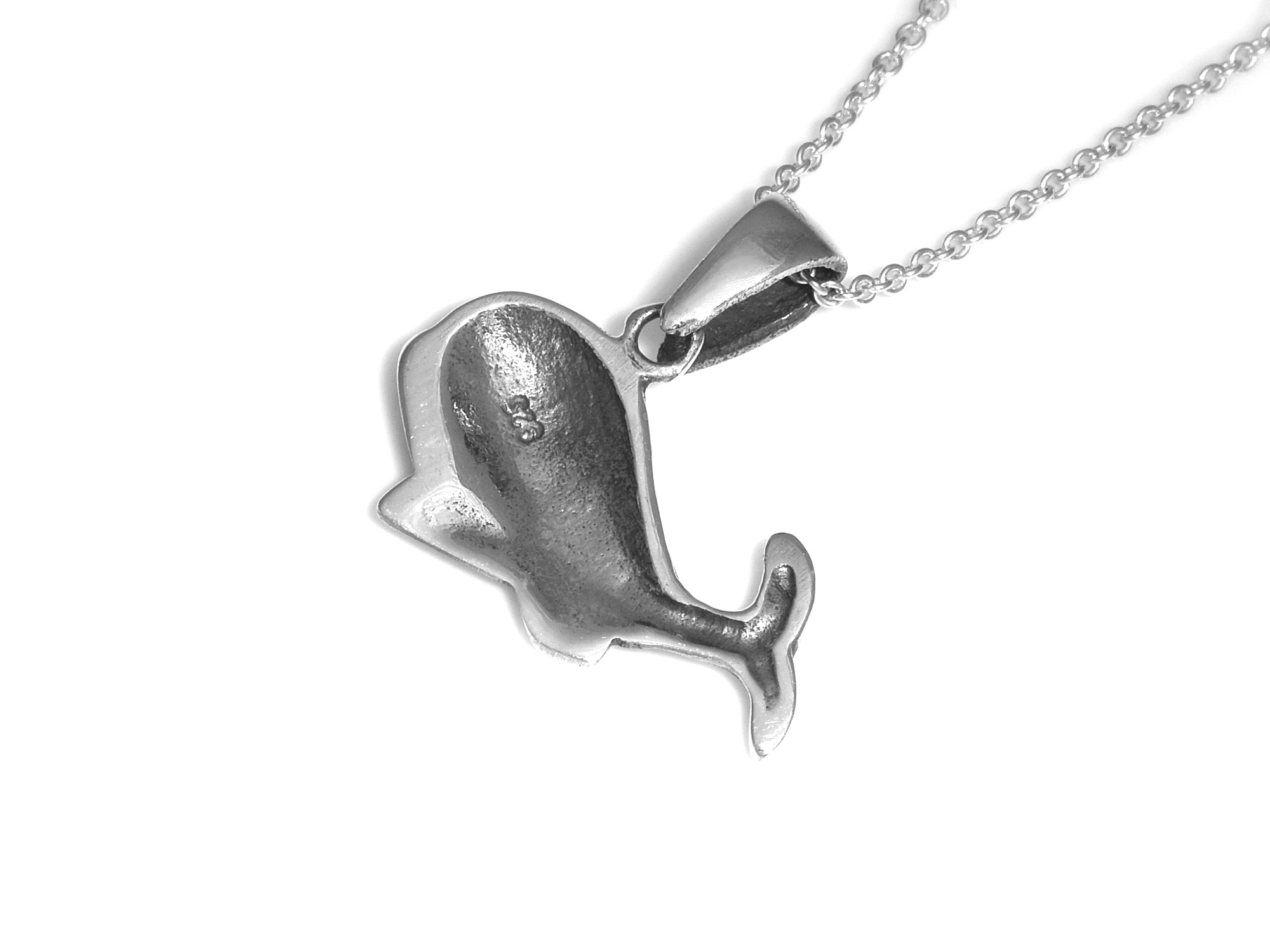 Blåval Halsband i Äkta 925 Silver, Hav Hänge, Djur Accessoar, Val Smycke - 3