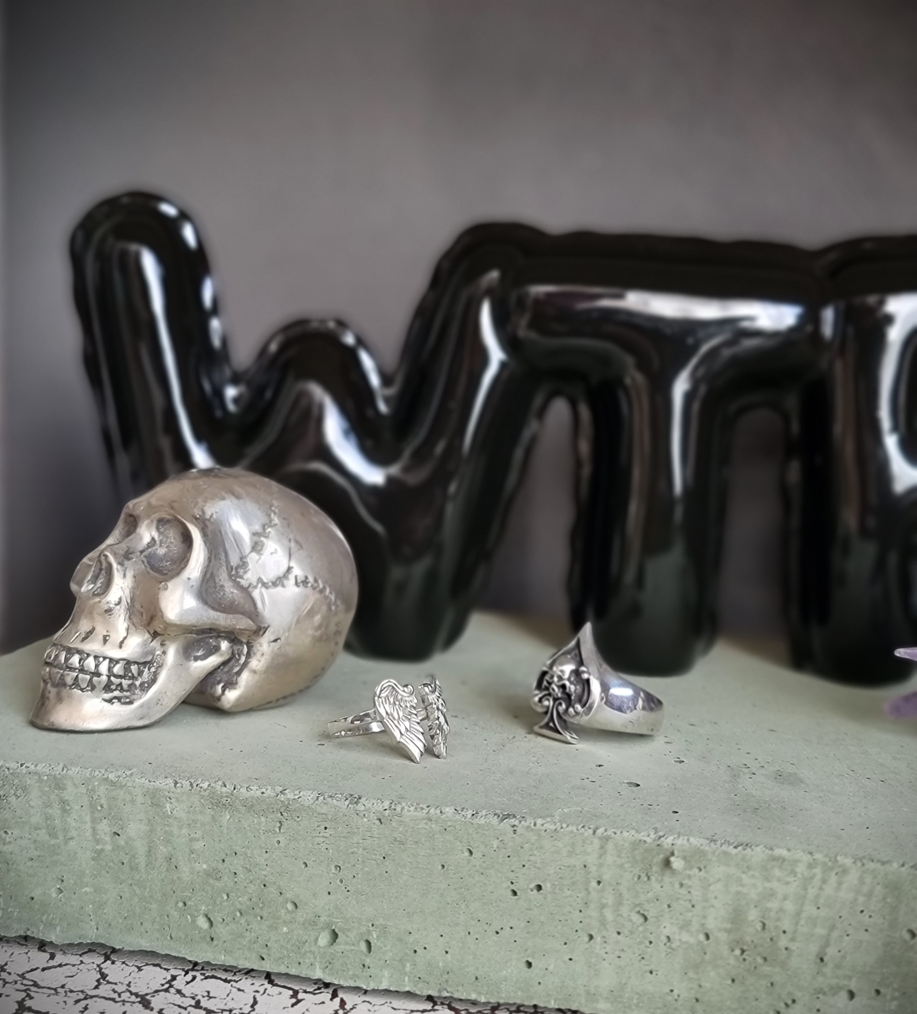 Ring 925 Silver - Skull of Spades - 4