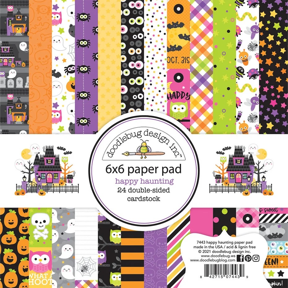 Doodlebug Design -Happy Haunting 6x6 Inch Paper Pad