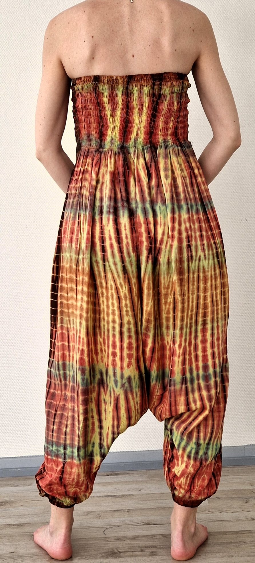  Haremsbyxor / Byxdress - Baggy - Thin Rayon - Batik - 4