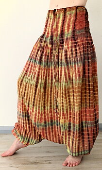  Haremsbyxor / Byxdress - Baggy - Thin Rayon - Batik
