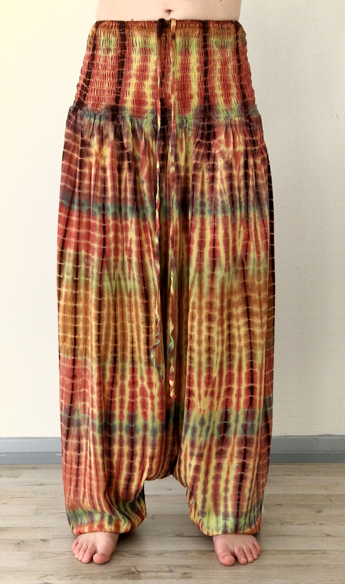  Haremsbyxor / Byxdress - Baggy - Thin Rayon - Batik - 5