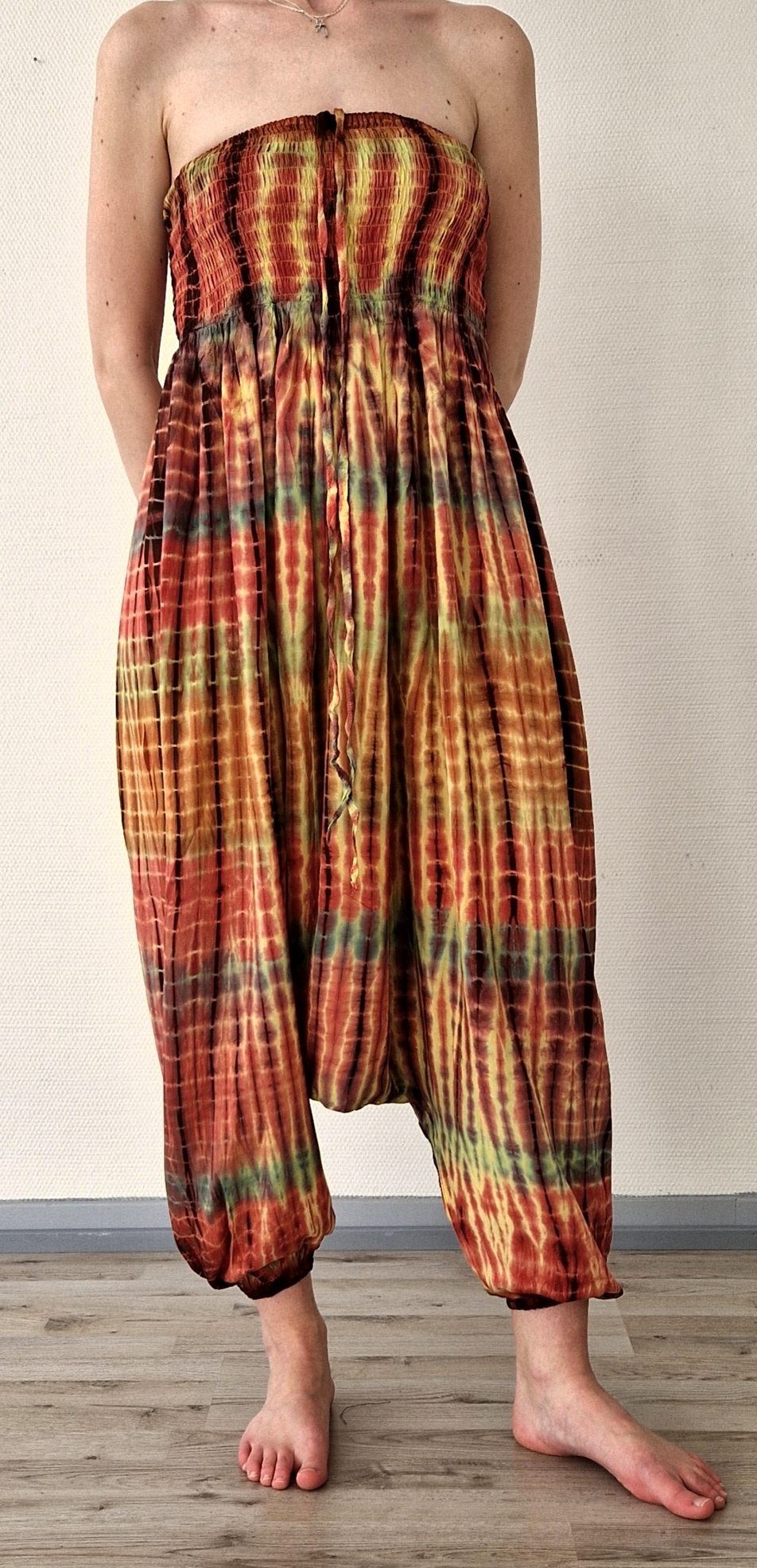  Haremsbyxor / Byxdress - Baggy - Thin Rayon - Batik - 3