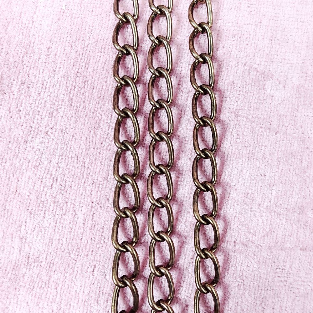 Vriden kedja bronsfärgad 6x11 mm – 1 meter - 2