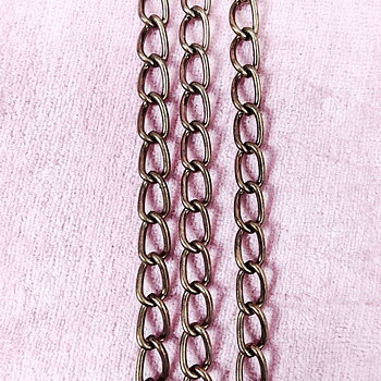 Vriden kedja bronsfärgad 6x11 mm – 1 meter