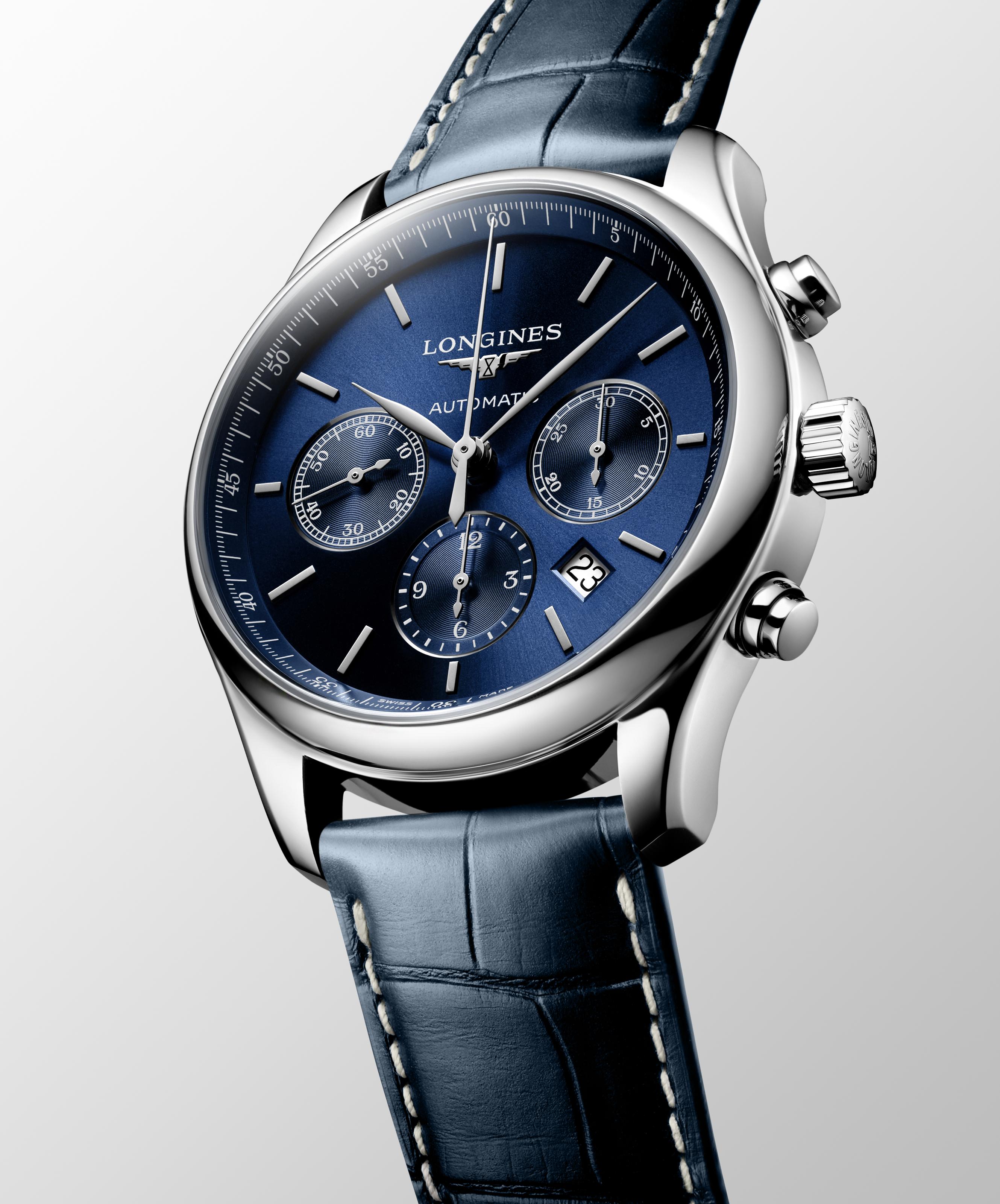 L2.759.4.92.0 Longines Master Collection 42 Chronograph blå
