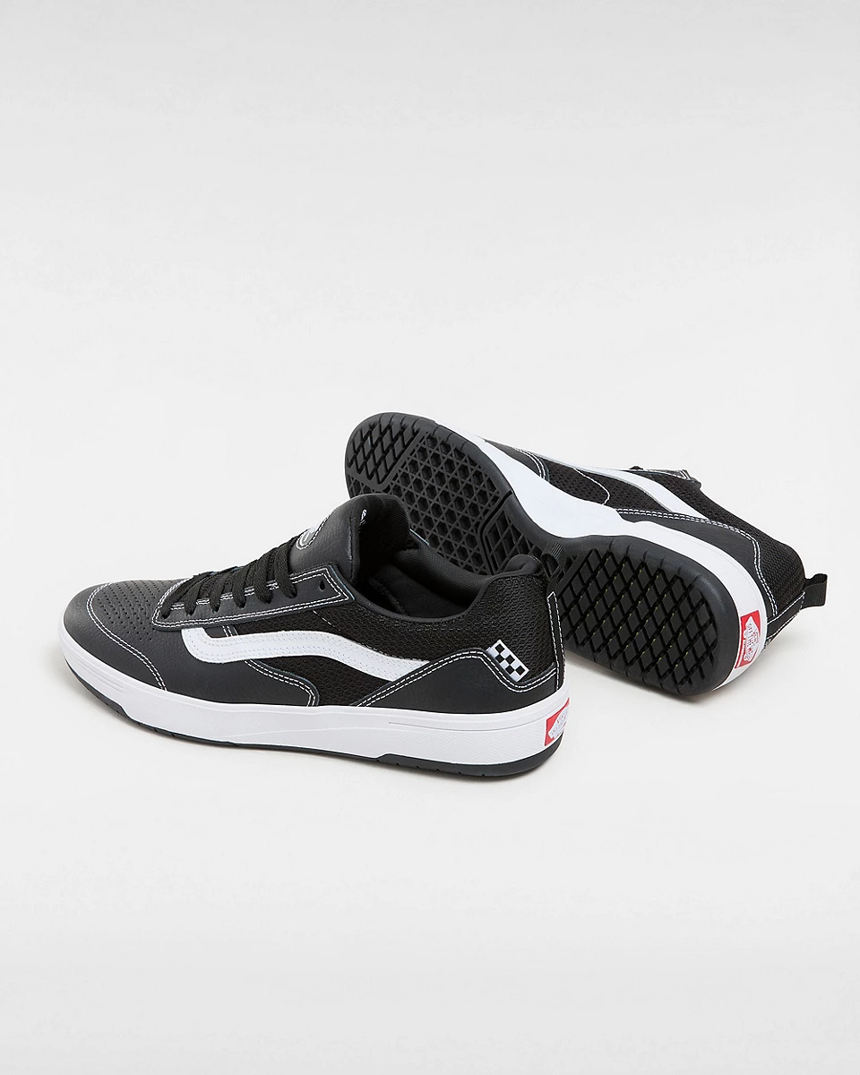 Vans Skate Zahba Leather Black/White Skate Shoes - 3