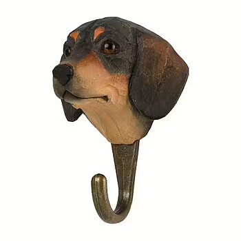 Hand-carved hanger Dachshund