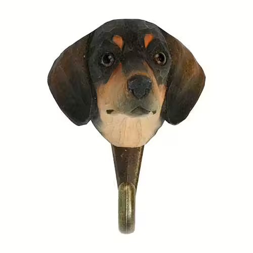 Hand-carved hanger Dachshund - 4