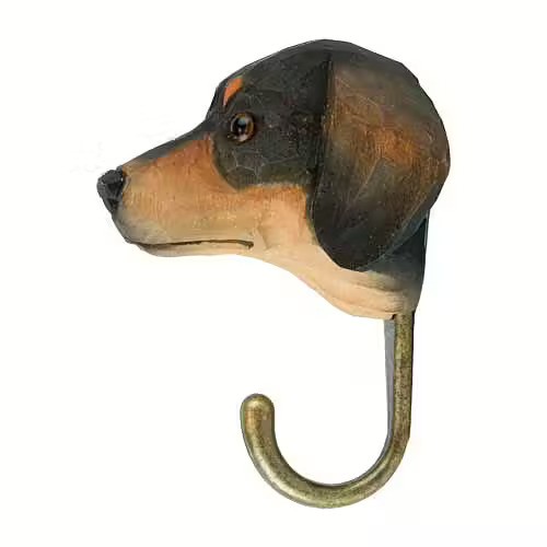 Hand-carved hanger Dachshund - 3
