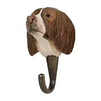 Hand-carved hanger Springer Spaniel