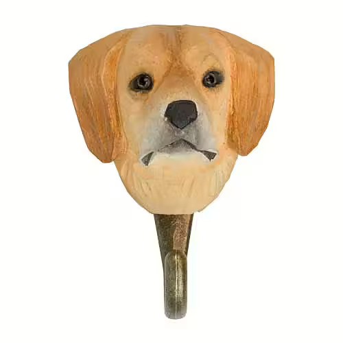 Hand-carved hanger Golden Retriever - 5