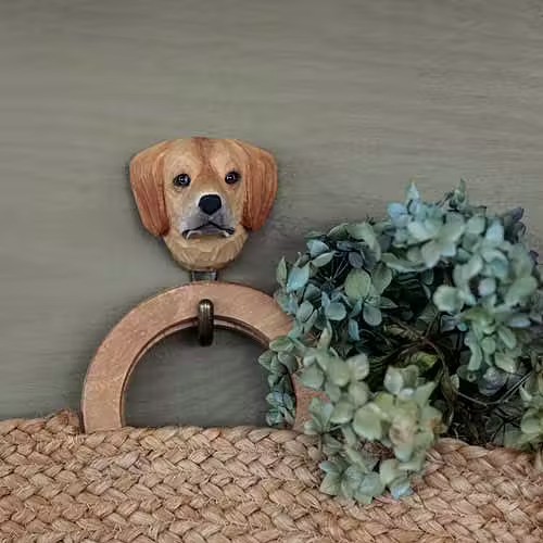 Hand-carved hanger Golden Retriever - 2