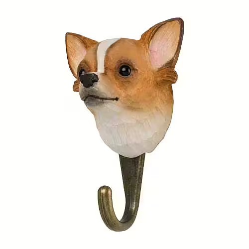Hand-carved hanger Chihuahua