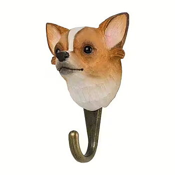 Hand-carved hanger Chihuahua
