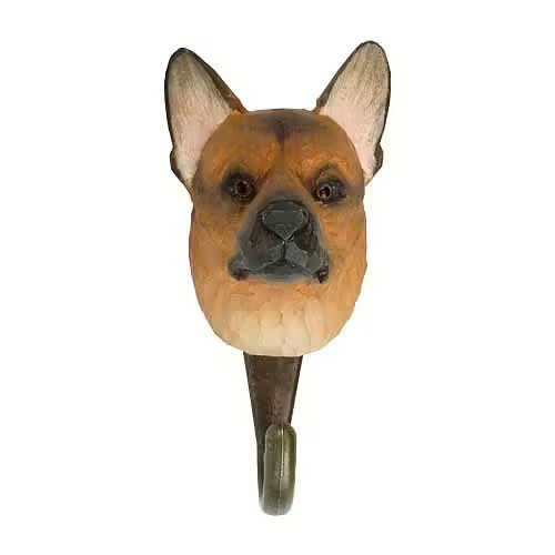 Hand-carved hanger German Shepherd - 4