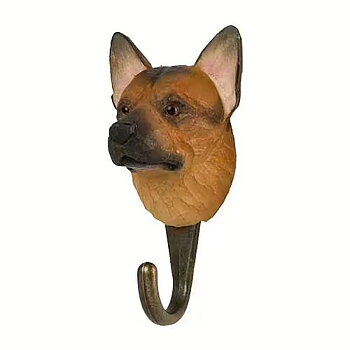 Hand-carved hanger German Shepherd