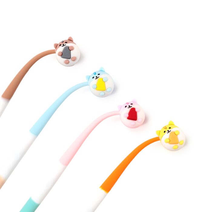 FURRY FRIENDS -CUTE ANIMAL FINE TIP PEN BEIGE  1 PCS - 3