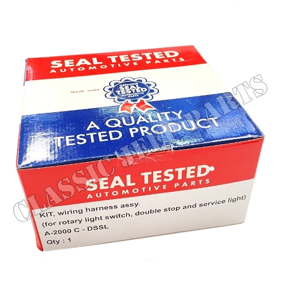 Elsystem sent för ljusomkopplare med vred två stoppljus SEAL TESTED - 2